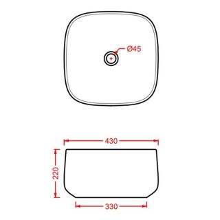 Раковина ArtCeram Cognac COL006 05 00 белая 43 см